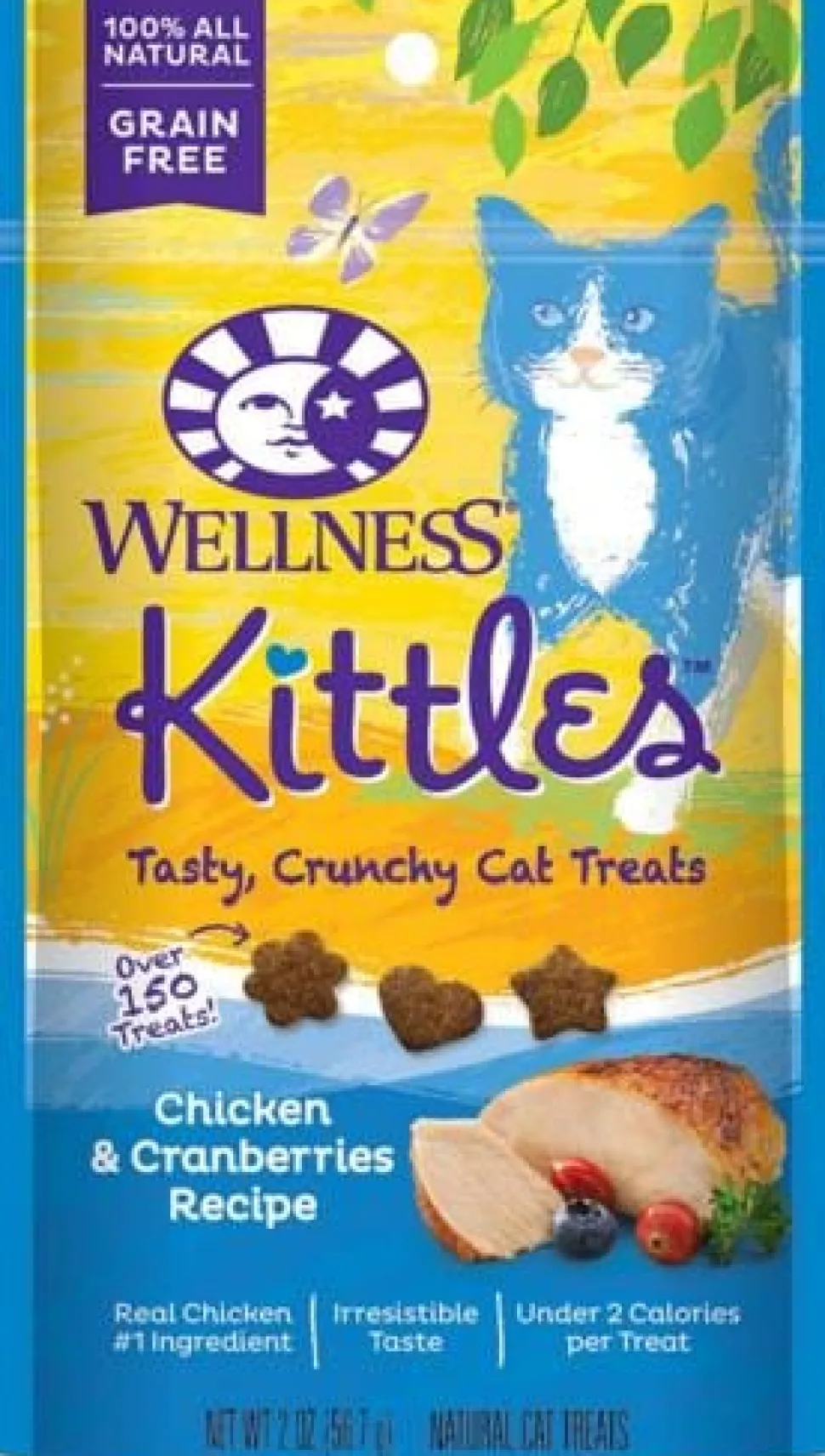 Wellness Kittles Crunchy Chicken & Cranberry Cat Treats