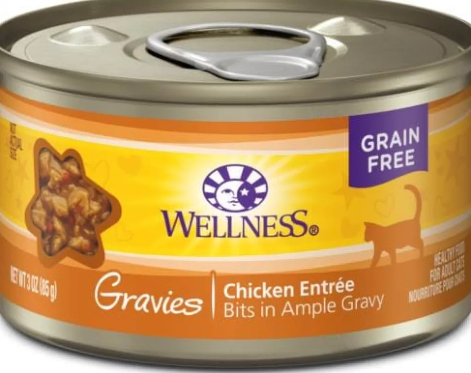 Wellness Natural Grain Free Gravies Chicken Dinner Canned Cat Food