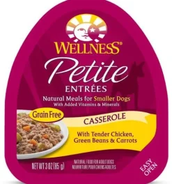 Wellness Petite Entrees Casserole Grain Free Natural Tender Chicken Recipe Wet Dog Food