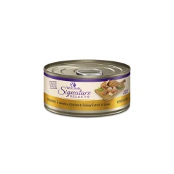 Wellness Signature Selects Grain Free Natural Chunky White Meat Chicken and Turkey Entree in Sauce Wet Canned Cat Food
