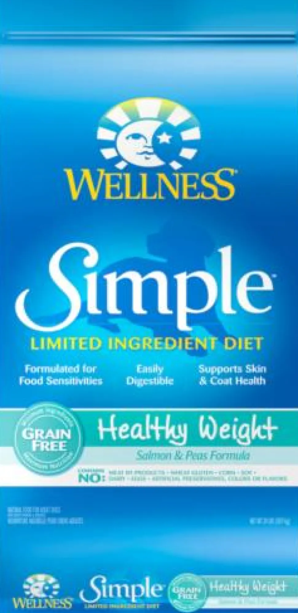 Wellness Simple Healthy Weight Limited Ingredient Diet Grain-Free Salmon and Peas Adult Dry Dog Food - 24 Lbs