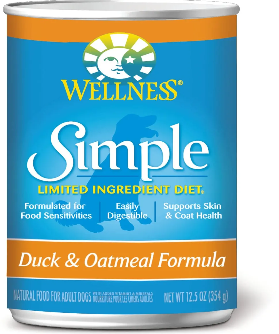 Wellness Simple Natural Limited Ingredient Diet Duck and Oatmeal Recipe Wet Canned Dog Food