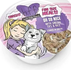 Weruva BFF OH SO NICE Beef and Rice Wet Dog Food - 2.7 Oz Tub - Case of 12