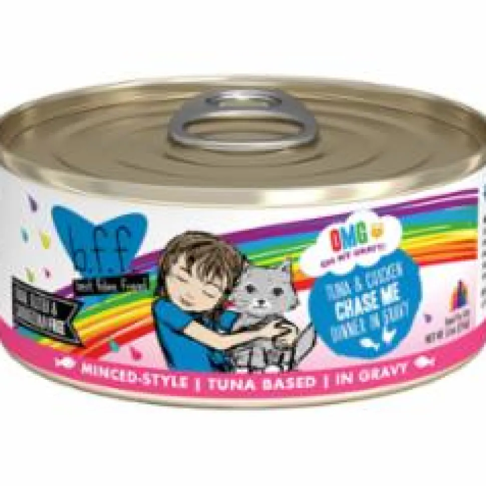 Weruva BFF OMG CHASE ME Tuna Canned Cat Food - 5.5 Oz - Case of 8