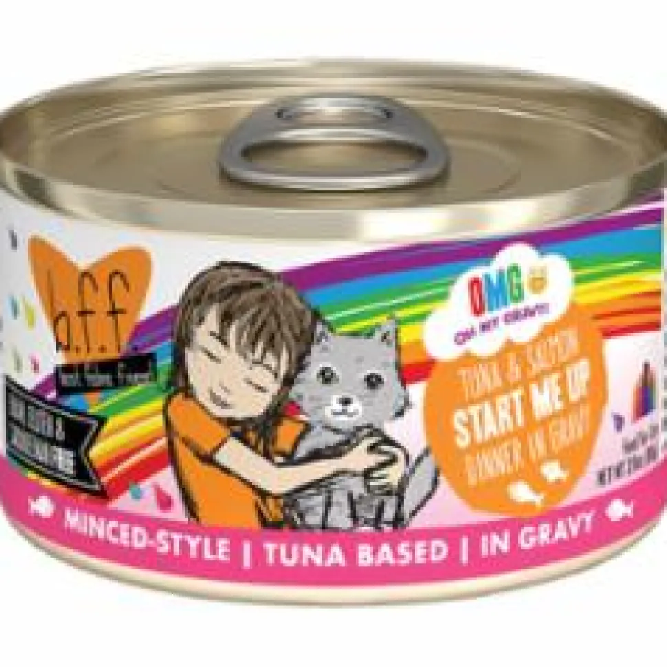 Weruva BFF OMG START ME Tuna Canned Cat Food - 2.8 Oz - Case of 12