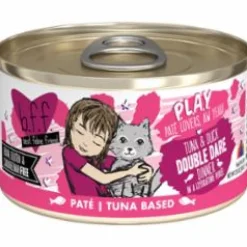 Weruva BFF PLAY DOUBLE DARE Tuna Pate Canned Cat Food - 2.8 Oz - Case of 12