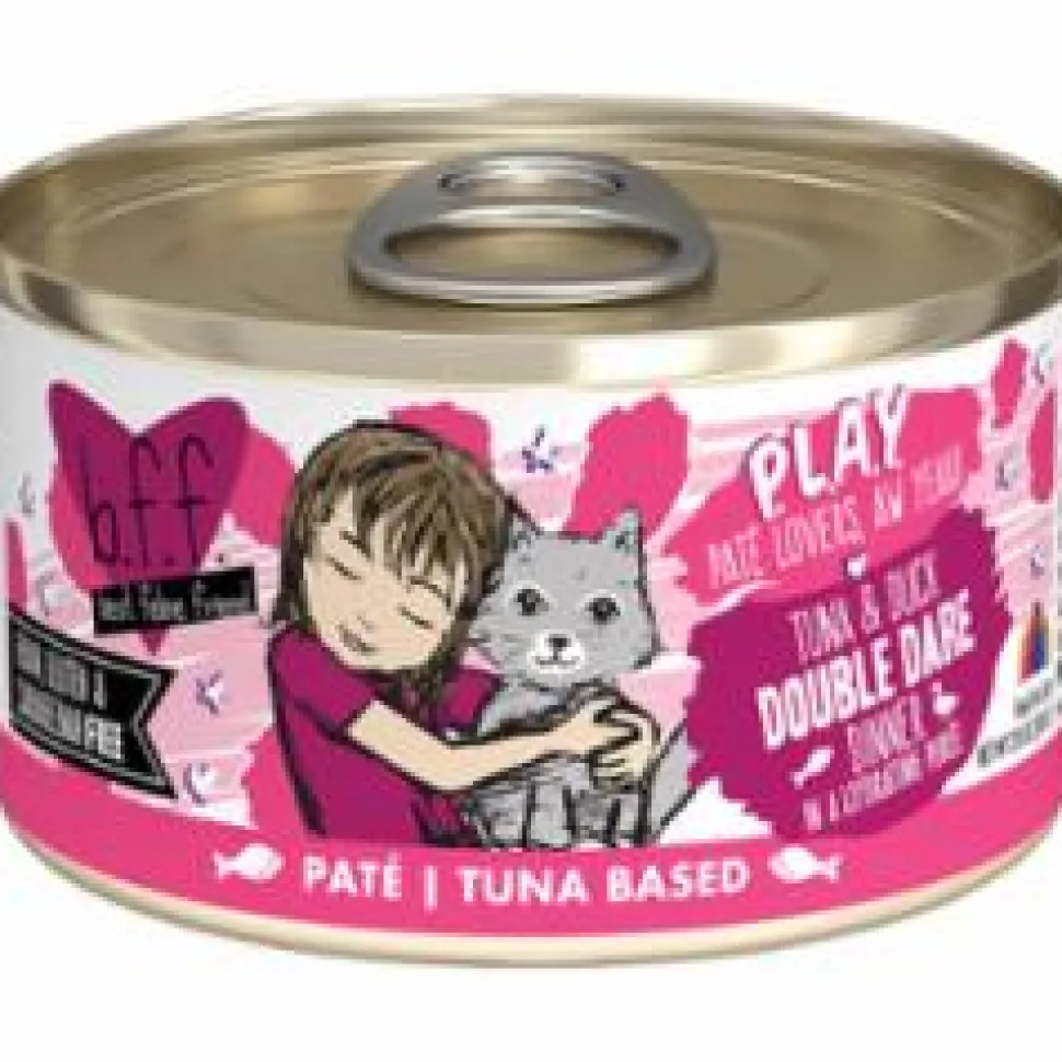 Weruva BFF PLAY DOUBLE DARE Tuna Pate Canned Cat Food - 2.8 Oz - Case of 12