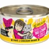 Weruva BFF PLAY TAKE A CHANCE Chicken Pate Canned Cat Food - 2.8 Oz - Case of 12