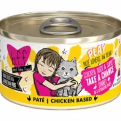 Weruva BFF PLAY TAKE A CHANCE Chicken Pate Canned Cat Food - 2.8 Oz - Case of 12