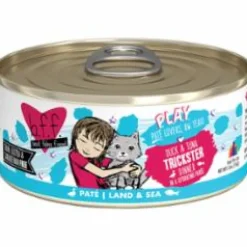 Weruva BFF PLAY Trackstar Duck Pate Canned Cat Food - 5.5 Oz - Case of 8