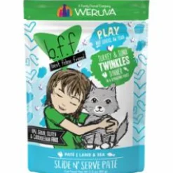 Weruva BFF PLAY TWINKLES Turkey Pate Wet Cat Food - 3 Oz Pouch - Case of 12