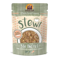 Weruva Cat Stew Stir-the-Pot Lamb Chicken and Salmon Wet Cat Food - 3 Oz Pouch - Case of 12