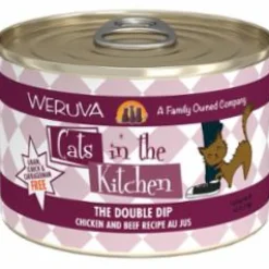 Weruva Cats in the Kitchen THE DOUBLE DIP Canned Cat Food - 6 Oz - Case of 24
