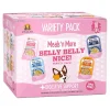 Weruva Meals N' More Belly Belly Nice Chicken Digestive Support Wet Dog Food Tray - Variety Pack - 3 Oz - 10 Pack