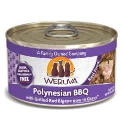 Weruva Polynesian BBQ Canned Cat Food - 3 Oz - Case of 24