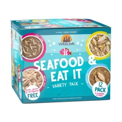 Weruva Seafood EAT IT Variety Pack Canned Cat Food - 3 Oz - Case of 12