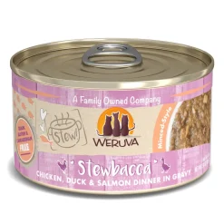 Weruva Stewbacca Chicken Duck and Salmon Canned Cat Food - 2.8 Oz - Case of 12