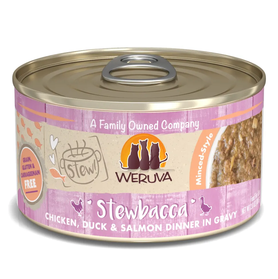 Weruva Stewbacca Chicken Duck and Salmon Canned Cat Food - 2.8 Oz - Case of 12