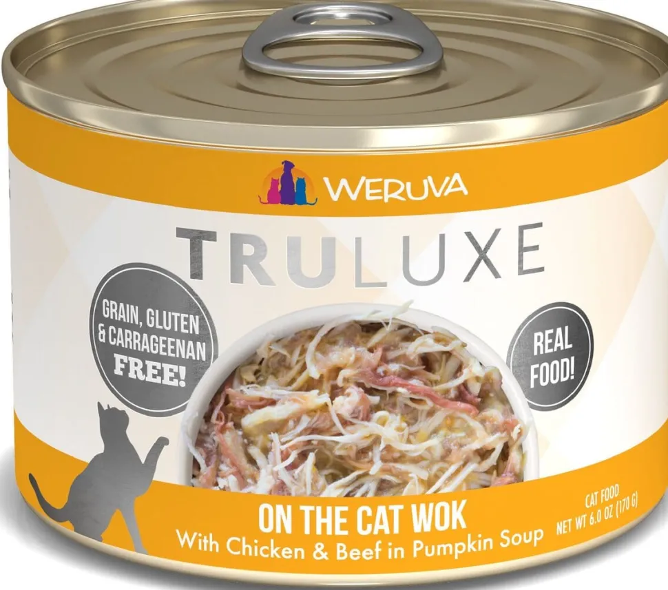 Weruva TruLuxe On-The-Cat-Wok Canned Cat Food - 6 Oz - Case of 24