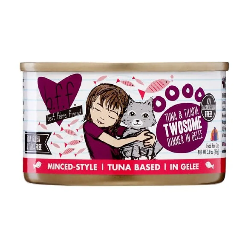 Weruva WX Tilapia and Tuna Canned Cat Food - 3 Oz - Case of 12