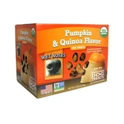 Wet Noses Treats Grain Free Pumpkin Quinoa Crunchy Dog Treats - 5 lb BULK