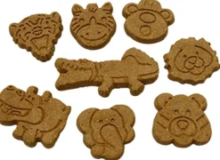 Wet Noses Treats Howlin' Goodies Sweet Potato Jungle Animals BULK Crunchy Dog Treats - Case of 10 lb