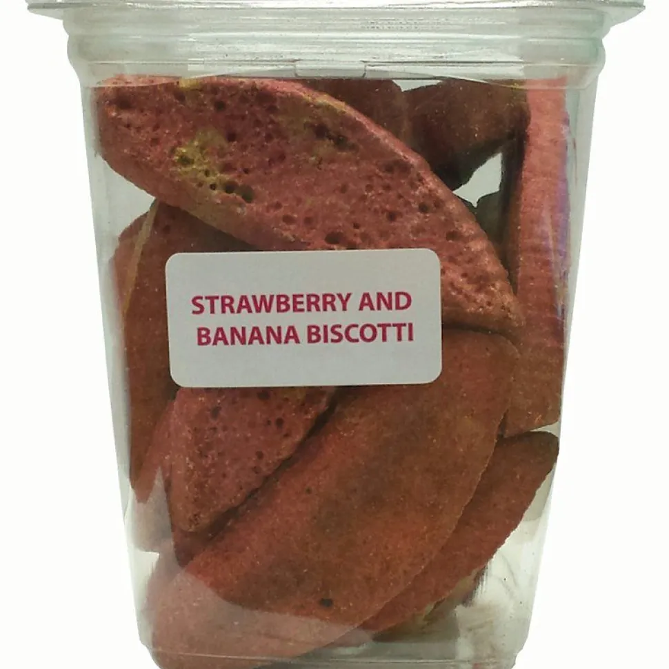 Wet Noses Treats Howlin' Goodies Strawberry Banana Biscotti BULK Crunchy Dog Treats - Case of 10 lb