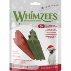 Whimzees Holiday Dental Dog Chews - Small - 6.3 Oz - 6 Count