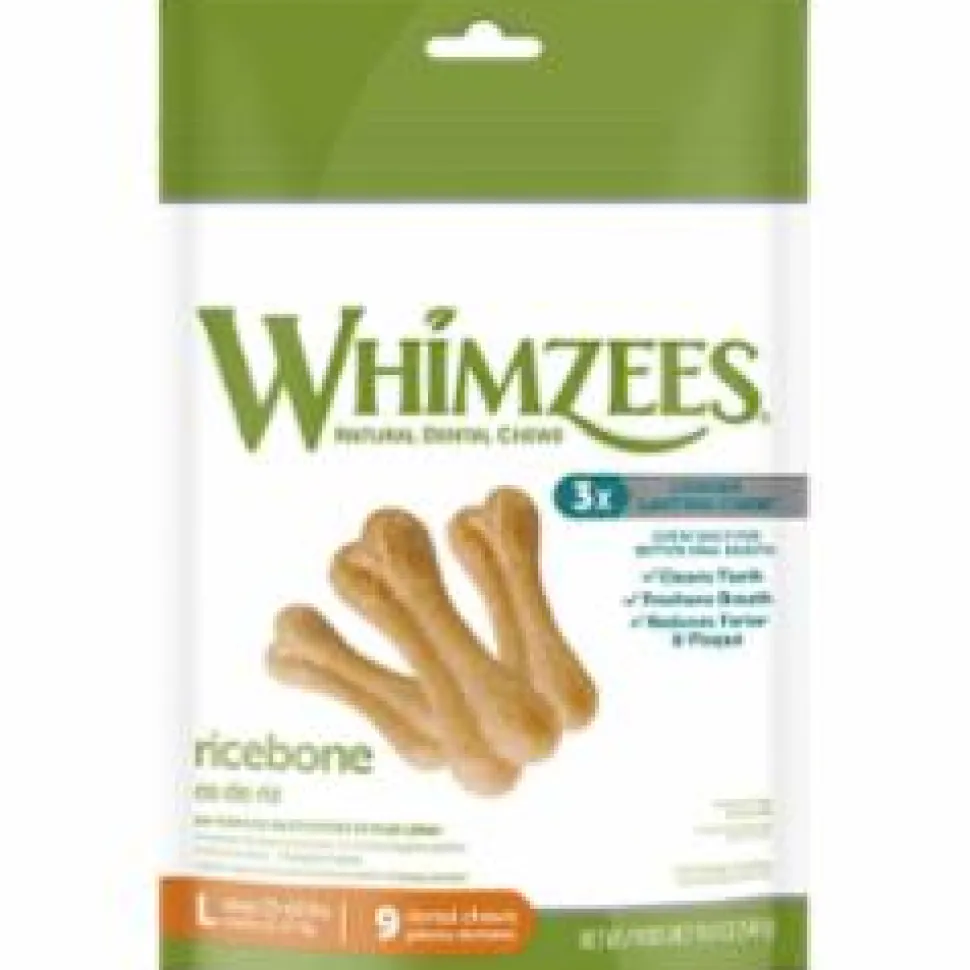 Whimzees Rice Bones Dental Dog Chews - 19 Oz