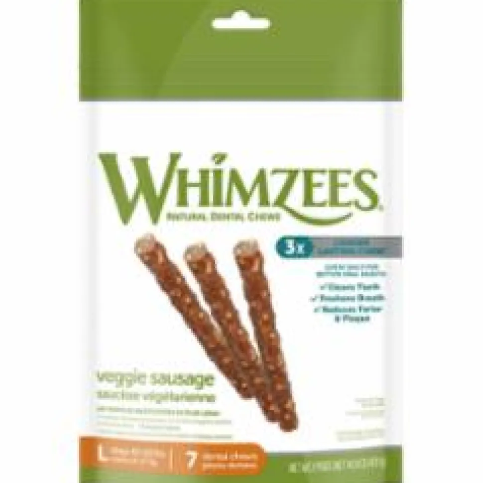 Whimzees Vegetables and Sausage Dental Dog Chews - Large - 14.8 Oz