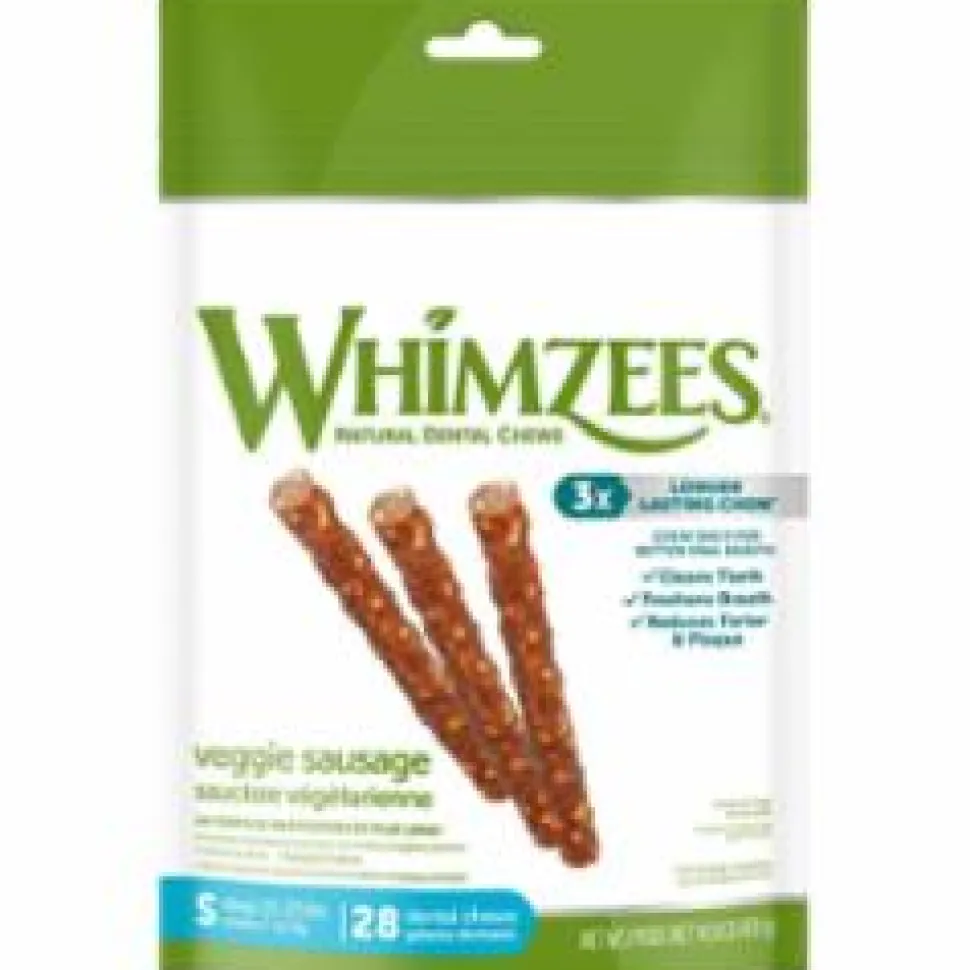 Whimzees Vegetables and Sausage Dental Dog Chews - Small -14.8 Oz