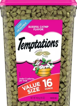 Whiskas Temptations Blissful Catnip Soft and Crunchy Cat Treats - 16 oz