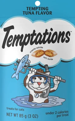 Whiskas Temptations Tempting Tuna Soft and Crunchy Cat Treats - 3 oz