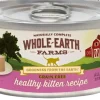 Whole Earth Farms Grain-Free Real Healthy Kitten Recipe Canned Cat Food - 2.75 oz Cans - Case of 24