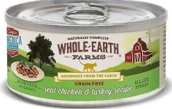 Whole Earth Farms Grain-Free Real Morsels in Gravy Chicken & Turkey Canned Cat Food - 5 oz Cans - Case of 24