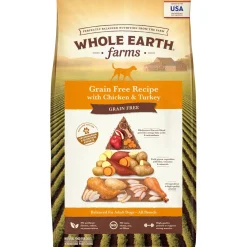 Whole Earth Farms Grain-Free Chicken and Turkey Dry Dog Food - 25 Lbs