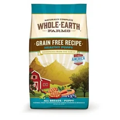 Whole Earth Farms Grain-Free Healthy Puppy Dry Dog Food - 4 lb Bag
