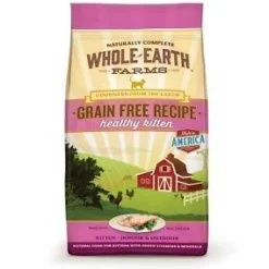 Whole Earth Farms Grain-Free Kitten Dry Cat Food - 2.5 lb Bag