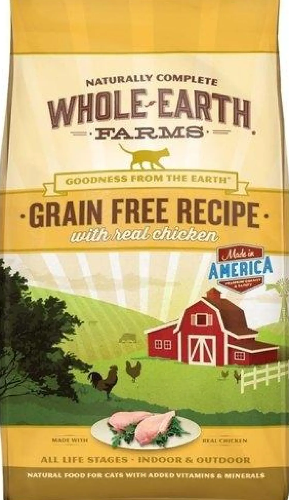 Whole Earth Farms Grain-Free Chicken Dry Cat Food - 15 lb Bag