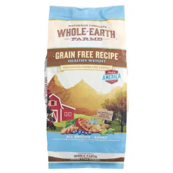 Whole Earth Farms Grain-Free Healthy Weight Dry Dog Food - 4 lb Bag
