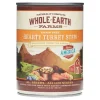 Whole Earth Farms Grian Free Hearty Turkey Stew Canned Dog Food - 12.7 oz Cans - Case of 12