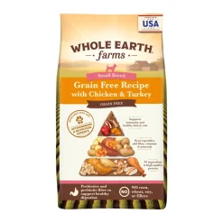 Whole Earth Farms Small-Breed Grain-Free Chicken and Turkey Dry Dog Food - 12 Lbs
