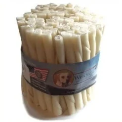 Wholesome Hide Beef Hide Twists Natural Dog Chews - 5 In - 100 Pack