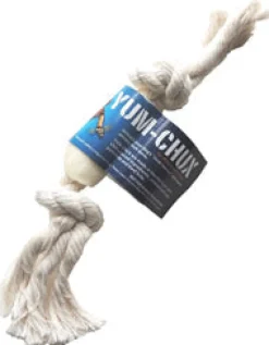 Wholesome Hide Double Yum Chuck Rope Toy Dog Natural Chews -