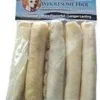 Wholesome Hide Mini Rolls w/header Natural Dog Chews - 5 In - 5 Pack