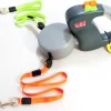 Wigzi Dual-Dog Walking Retractable Untangle Gel Grip Handle Dog Leash - Small/Medium - Up to 10 Feet