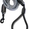 Wigzi Flex Walk Reflective Bungi Cable Dog Leash - Blue - 6 Feet