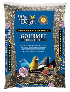 Wild Delight Advanced Gourmet Outdoor Bird Food Wild Bird Food Seed Mix - 8 Lbs