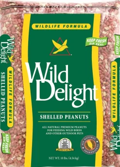 Wild Delight Wildlife Shelled Peanuts Wild Bird Food - 10 Lbs