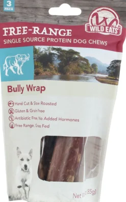 Wild Eats Bully Wrap Dog Chew Natural Dog Chews - Buffalo - 6 In - 3 Pack